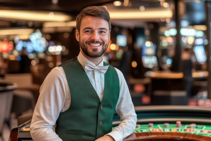 Permainan live dealer roulette dan baccarat tersedia di aplikasi lioncasino